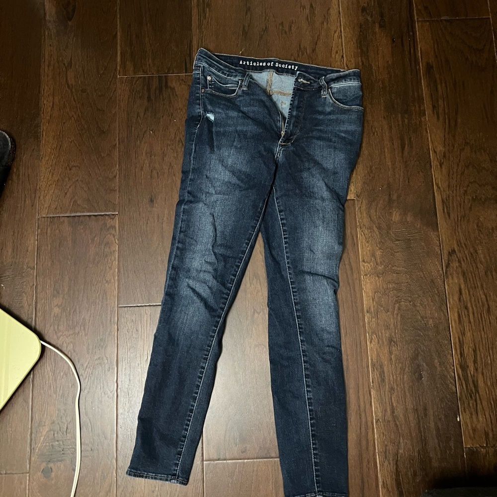 Articles of Society Women's Skinny Jeans - Dark Blue